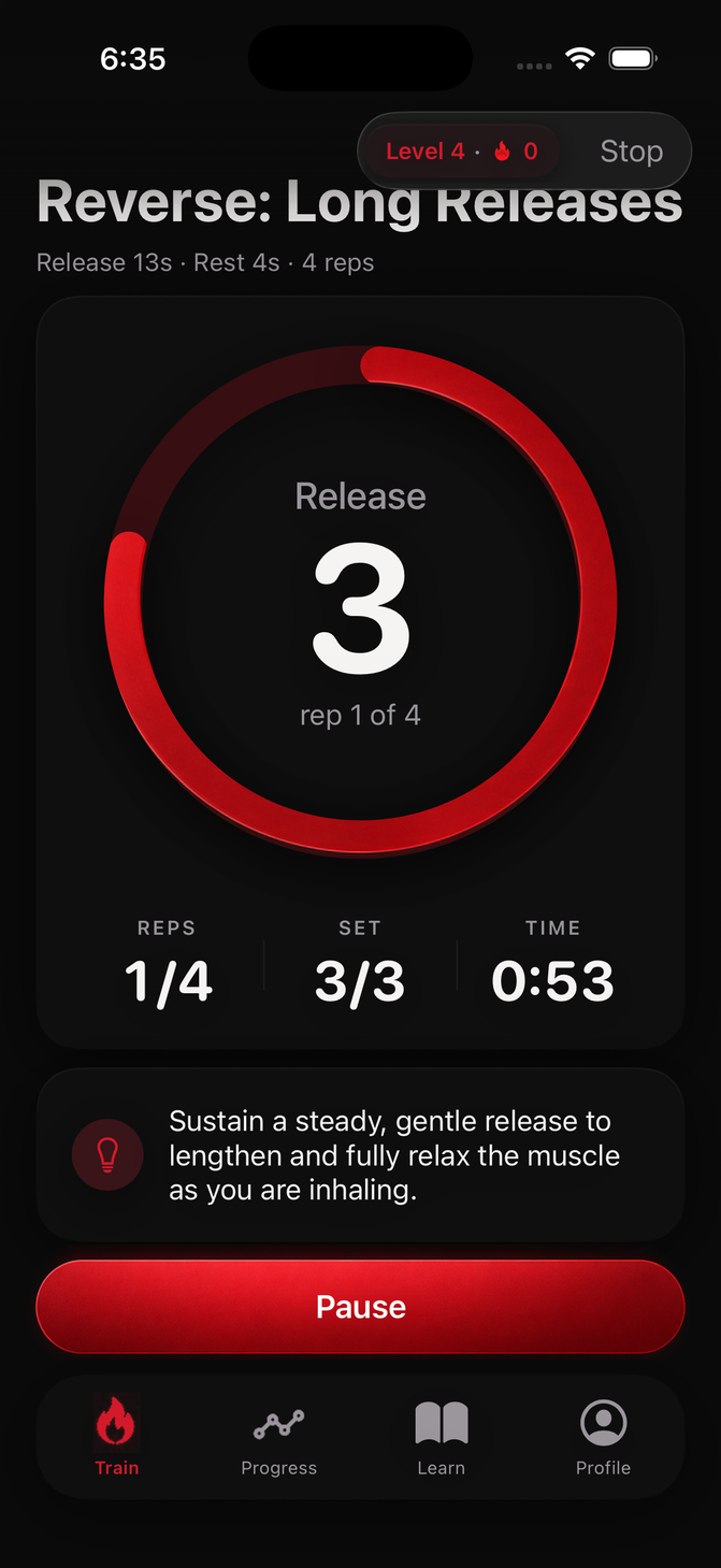Slowr app, screen 1